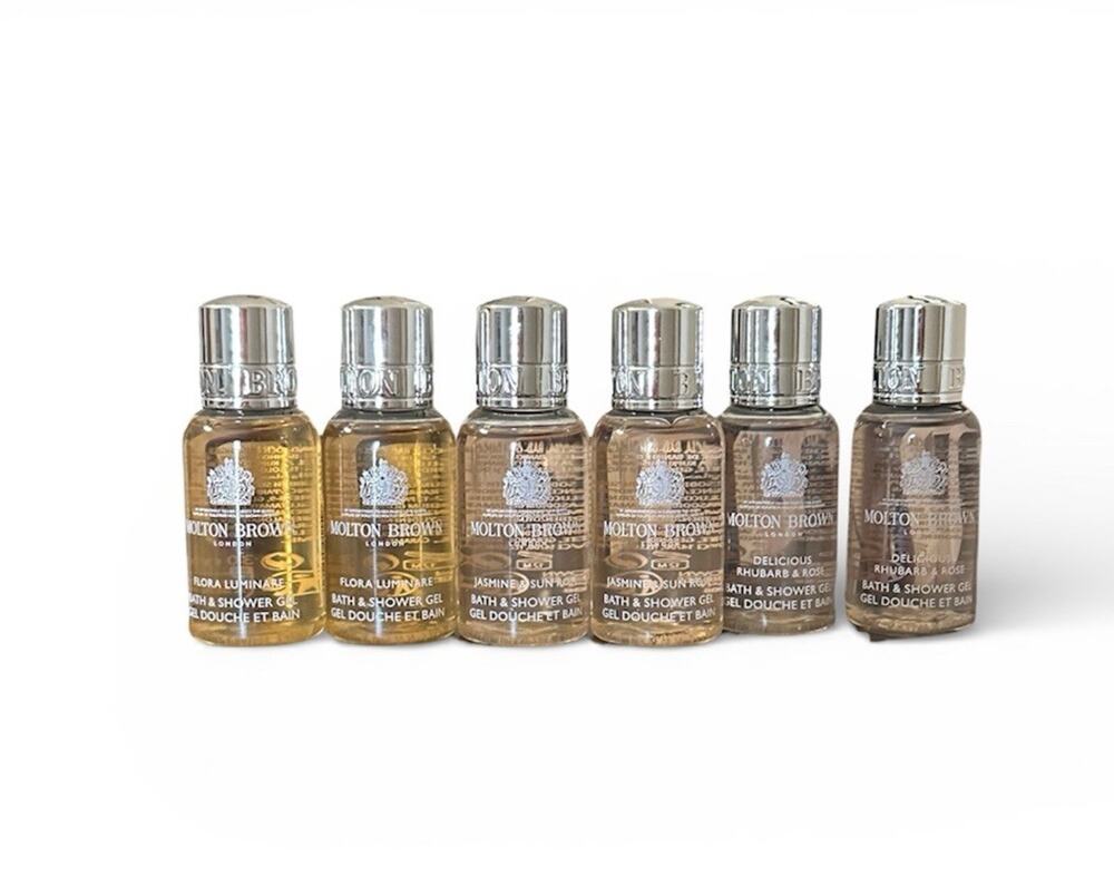 Molton Brown Flora Luminare Jasmine Rose Rhubarb Shower Gel 1 Oz 6 Bottles New